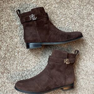 LAUREN RALPH LAUREN BROWN BOOTS